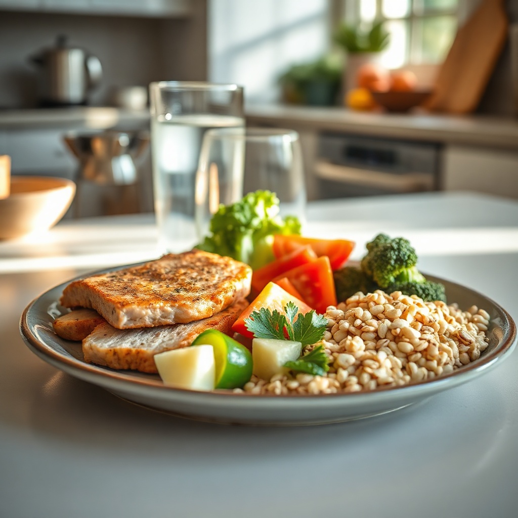 Balanced meal plate